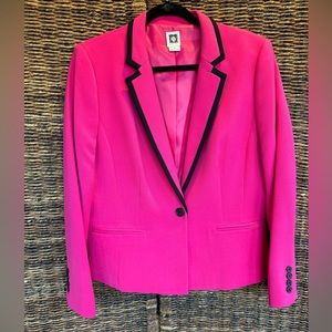 Anne Klein Pink and Black Blazer size 14. Brand new, never worn.